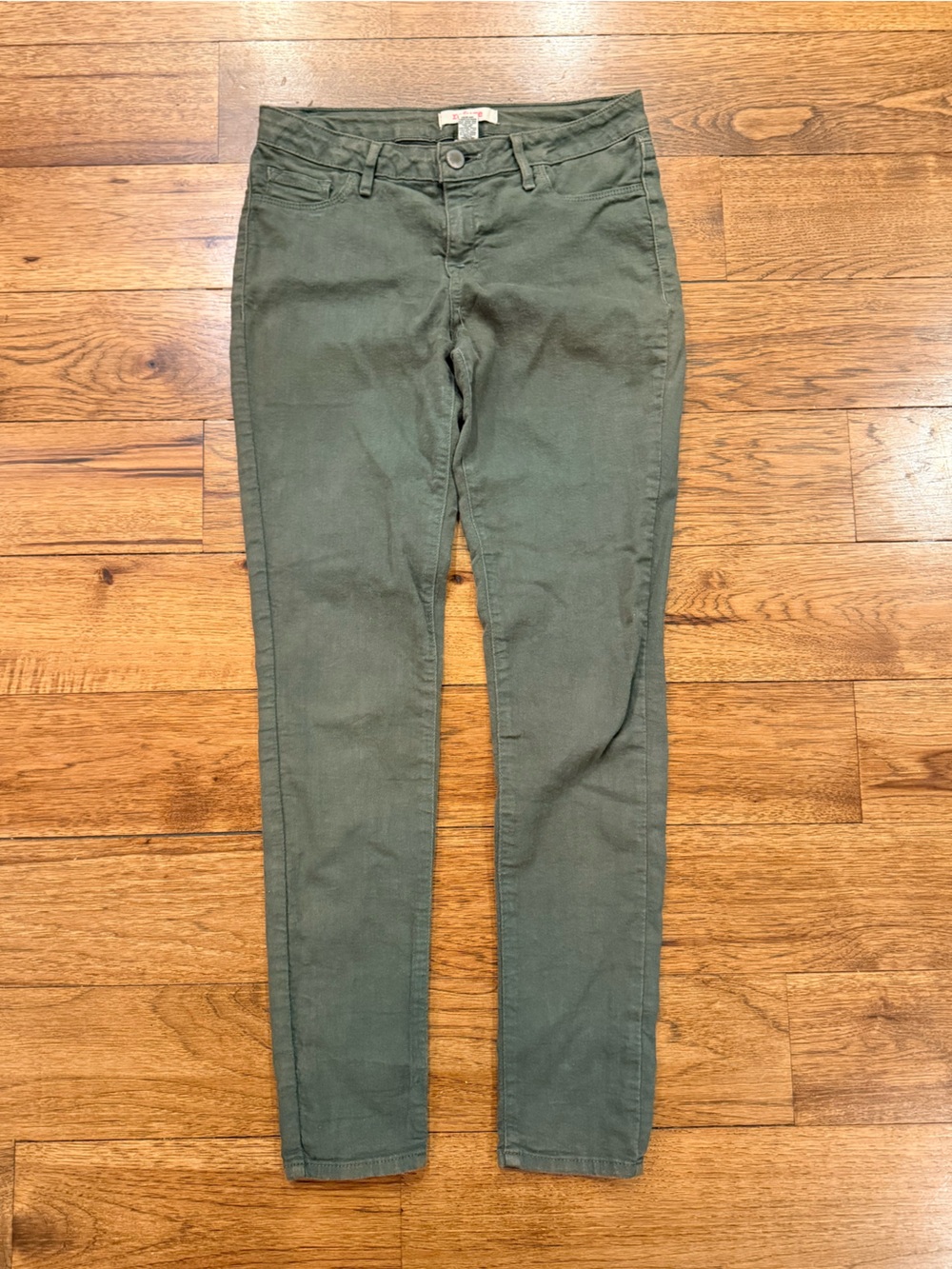 refuge Olive Skinny Stretch Pants